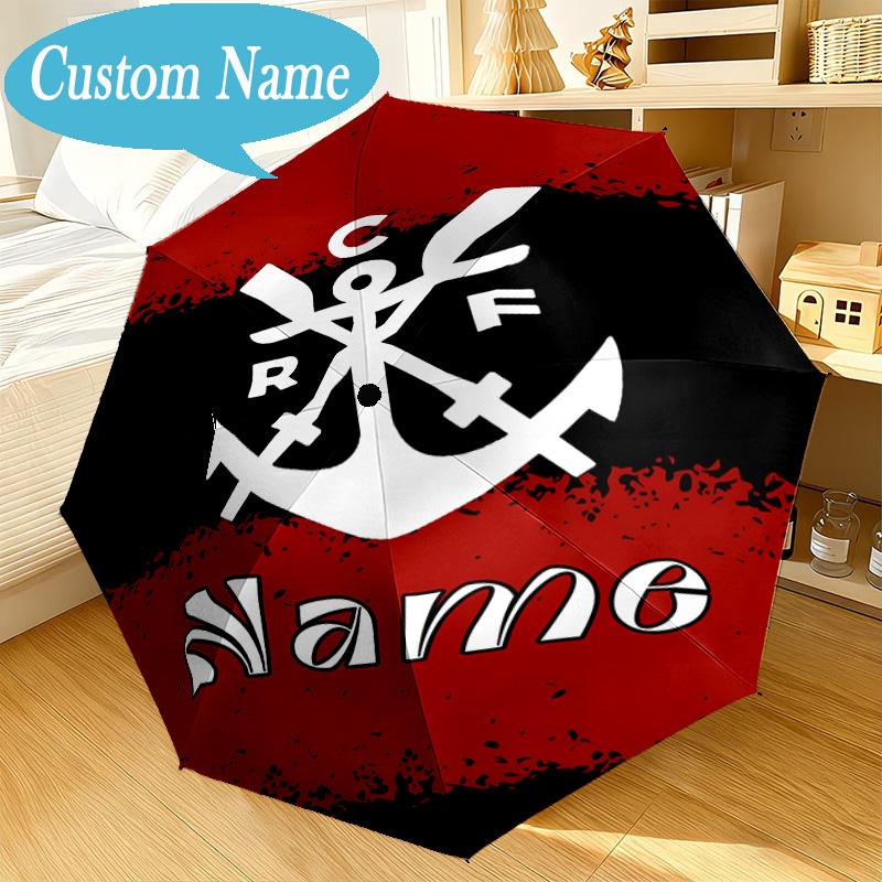 Custom Name Umbrella Corinthians Team Crest Umbrella 8-Frame for Travel, Camping, Casual Lightweight Portable, Essential for Family Gifts