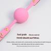 Men's Small Silicone Cowhide-Style Gag Ball with Breathable Hole for Deep Throat Comfort