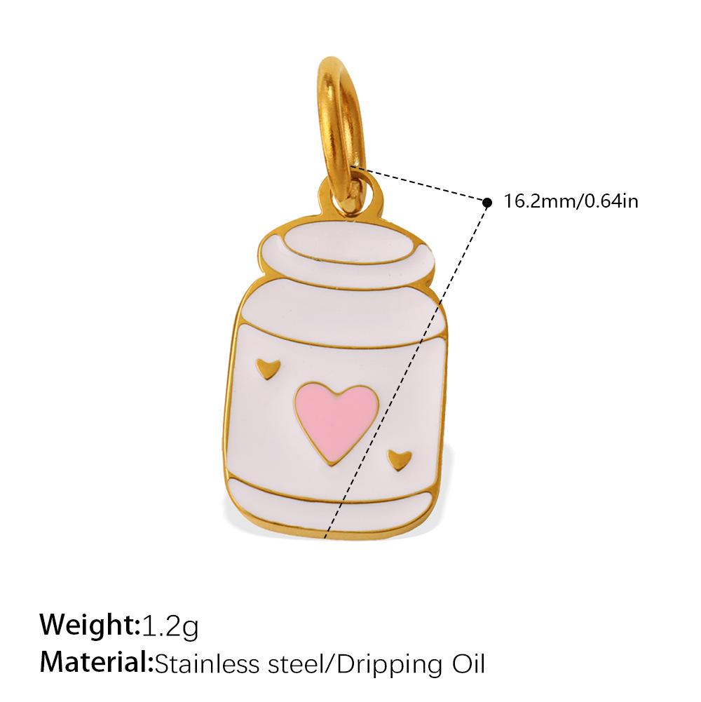 ins wind cute dripping drink shape pendant female personality small jewelry accessories