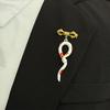 Halloween Retro Zodiac Snake Brooch - Enamel Pin Suit Accessory