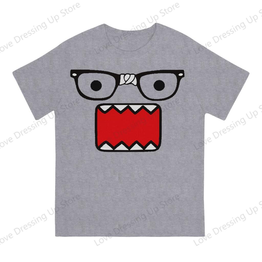 חולצת טי מצחיקה עם הדפס דומו קון שרוול קצר גברים נשים רב-תכליתית חולצות זוגיות