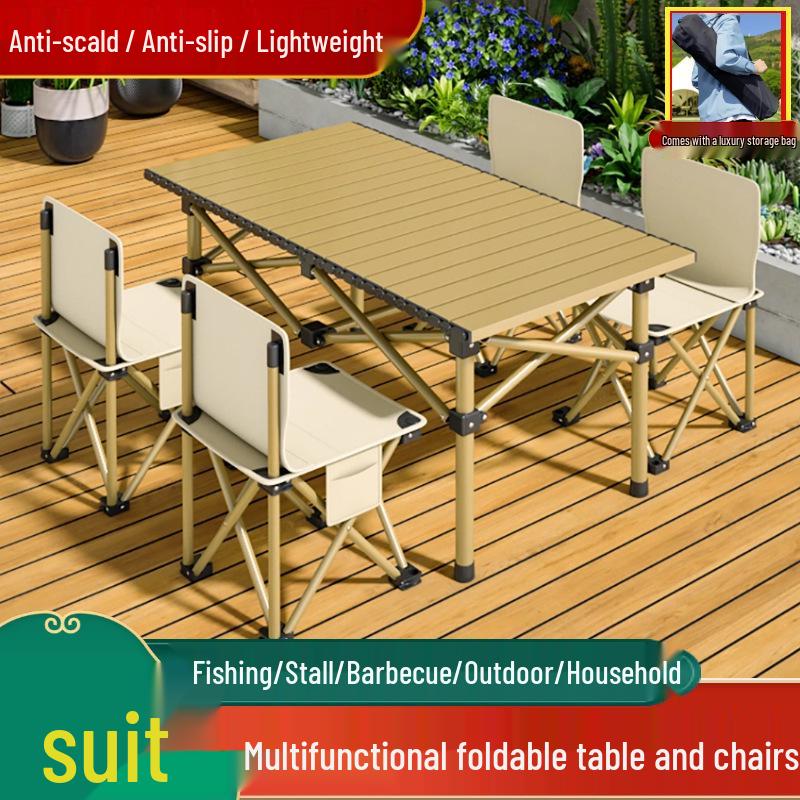 Portable Folding Table & Chair Set for Camping, Picnic, and More - Lightweight & Multi-Purpose