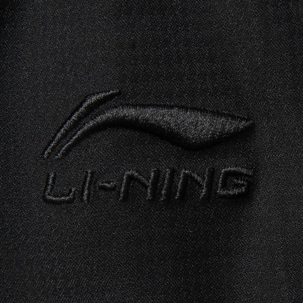 Li Ning Comfortable Simple Versatile Straight Leg Letter Mid Waist Sports Pants Women Bottoms Black AYKV066-2