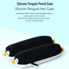Silicone Penguin Pencil Case: Large Capacity, Waterproof, Portable & Cute Stationery Holder