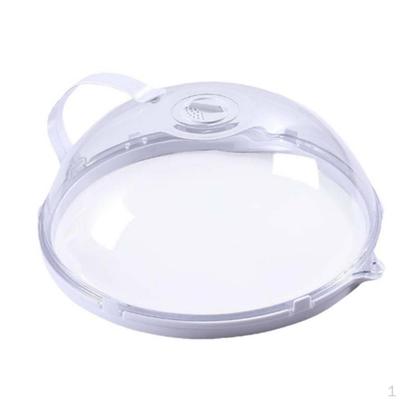 Clear Microwave Splatter Guard with Handle - Oil Resistant Kitchen Tool