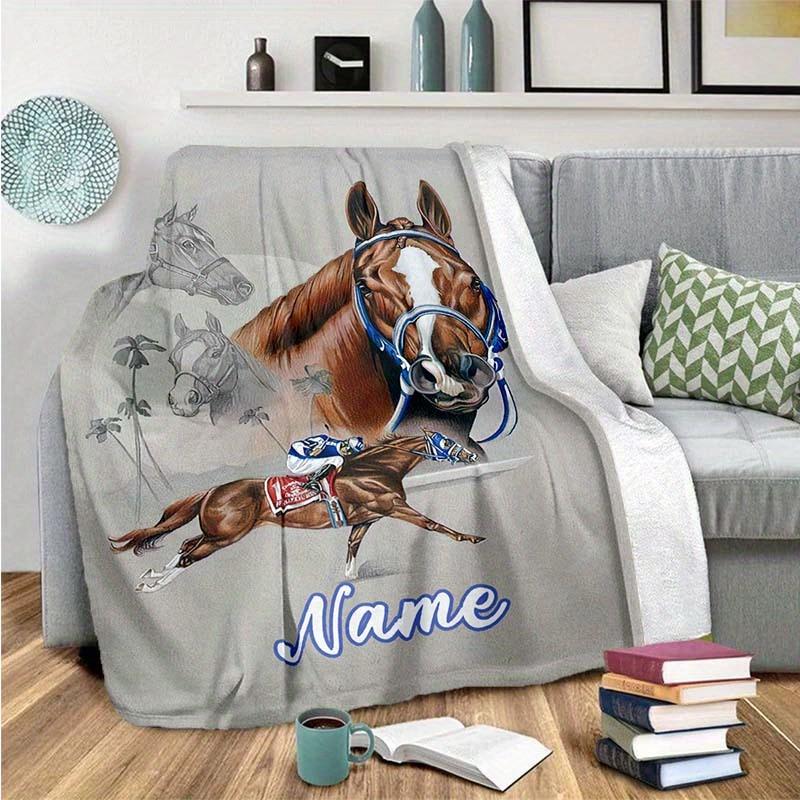 Race Customize Your Name Blanket Warm Comfortable And Soft Blankets Are Suitable For Home Lunch Break Blanket Office Sofa Sofa Gift To Relatives And