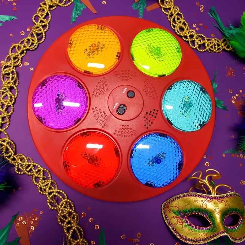 

LED Memory Game drum toy for Kids – Fun Beat & Tap Toy with 3 Modes, Music & Lights, Perfect Birthday or Christmas Gift червоний