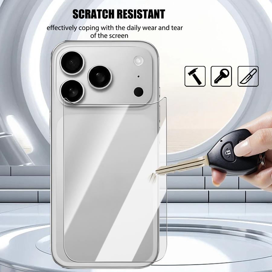 [2+2] 4in1 Front&Back Tempered Glass Screen Protectors for IPhone 17 Air / 17 Pro / 17 Pro Max HD Clear Full Cover Film for IPhone17