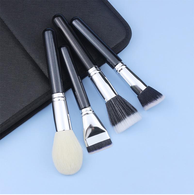 Luxury 25-Piece Professional Makeup Brush Set with Animal Hair for Makeup Artists