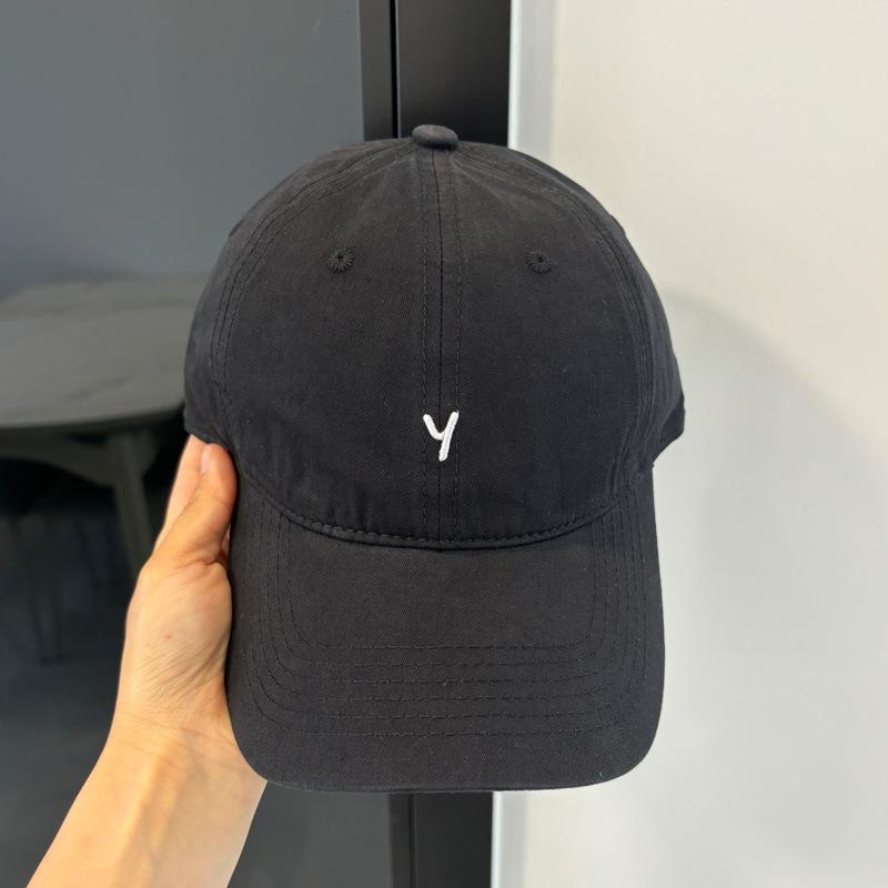 New Simple and Versatile Cap Children's Spring and Summer Leisure Small Letter Y Embroidered Baseball Cap Soft Top