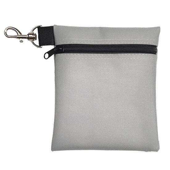 Golf Ball Carrier Bag with Lobster Buckle Portable Golf Tee Holder Zipper Golf Ball Waist Holding 7 Standard Golf