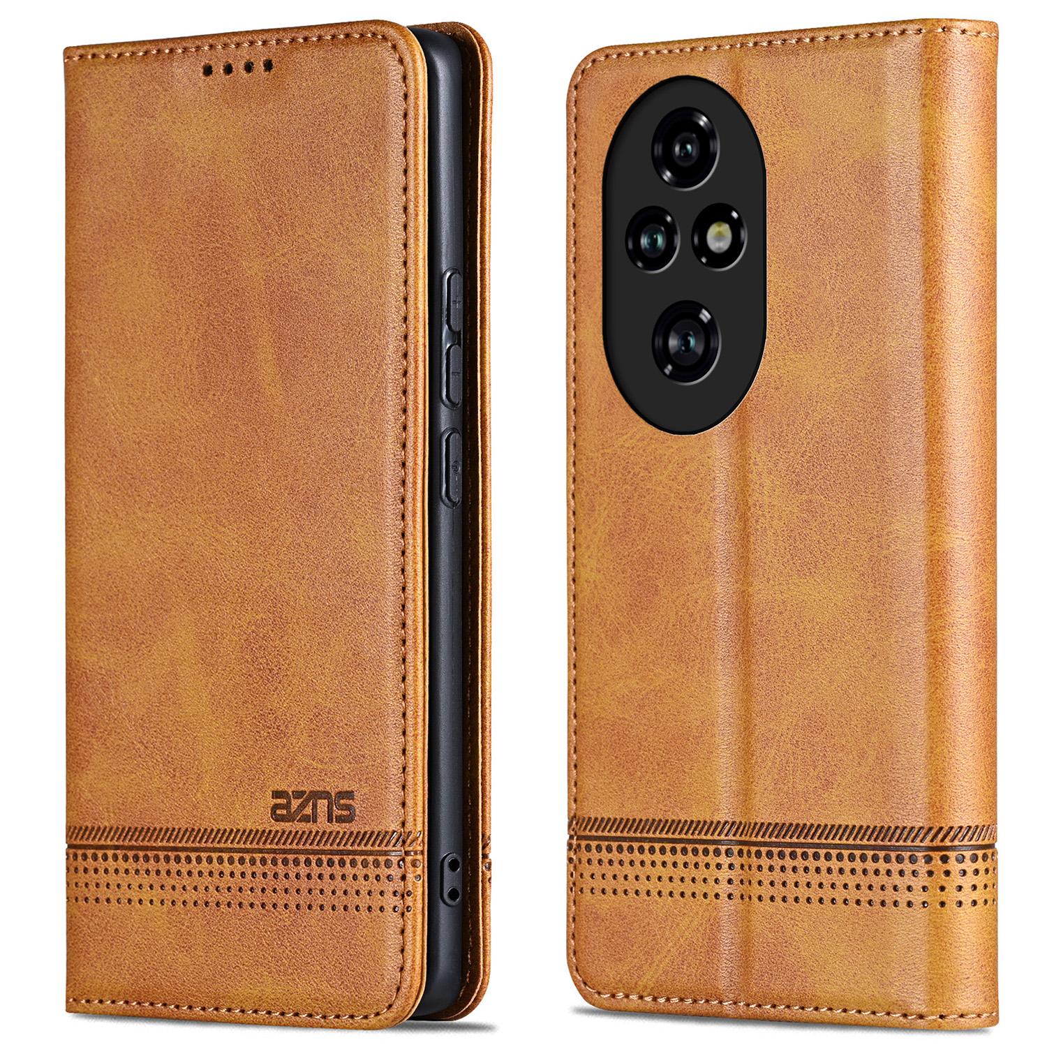 

AZNS For Honor 200 Pro 5G Wallet Phone Cases Оптовая продажа противоударный кожаный флип-чехол Brown