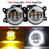 2 Pieces 30W 6000LM LED Fog Light Angel Eye Daylight For Suzuki Swift Sport 2007-2020 H11 Canbus Car Front Fog Lamp DRL Assembly