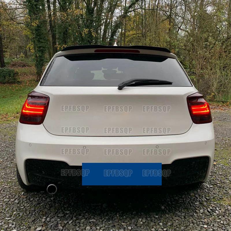 Zadní střešní spoiler pro BMW řady 1 (Modely 08-20) - F20 E87 Vzhled karbonových vláken, Nevyžaduje vrtání