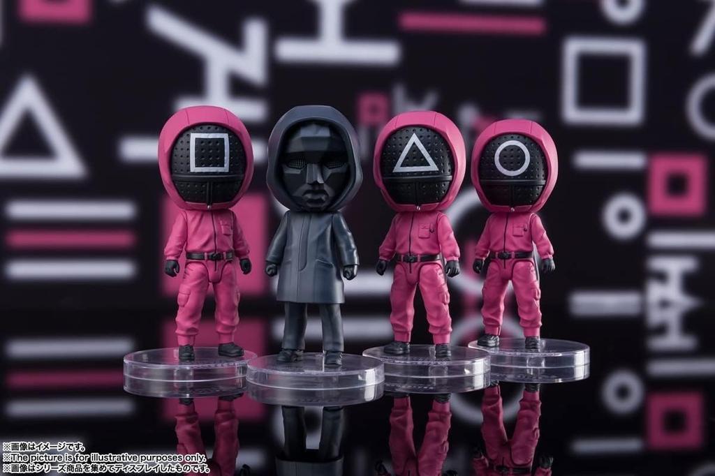 TAMASHII NATIONS Figuarts mini Squid Game Masked approximately ABS painted action figure Dwarf, 90mm, & PVC,