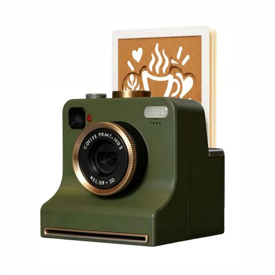 Imprimantă de Cafea Barista Imprimată 3D Pudră de Latte cu Cameră Manuală pentru Artă Șabloane Profesionale Carduri Șablon Cacao Scorțișoară pentru Cappuccino