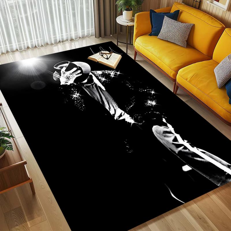 Michael Jackson Living Room Nonslip Area Rug Soft Carpet For Bedroom Gameoom Playroom Sofa Office Home Decor Doormat