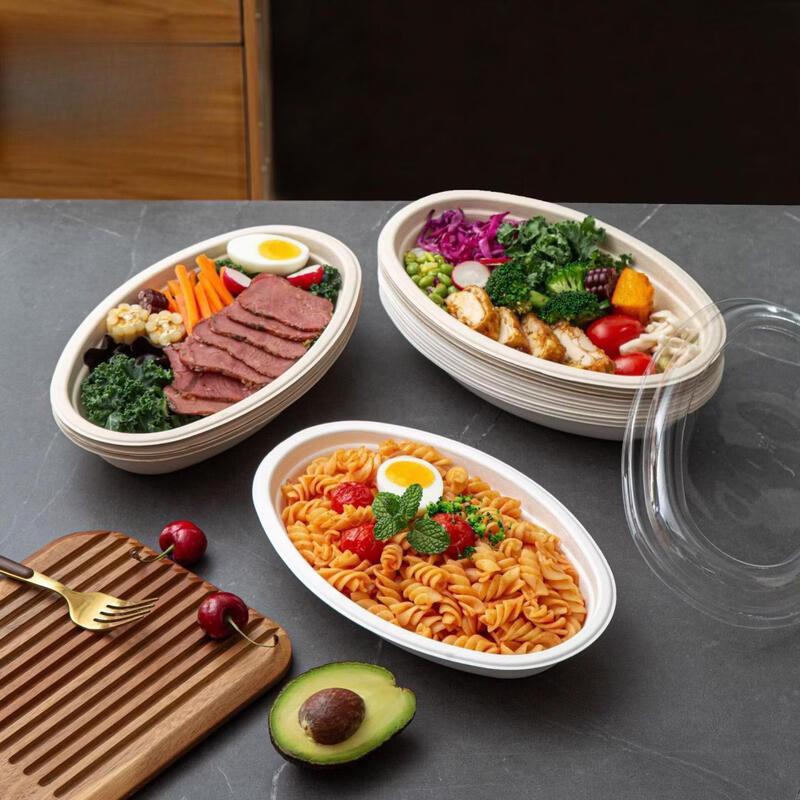 Disposable Oval Salad & Takeaway Bowls