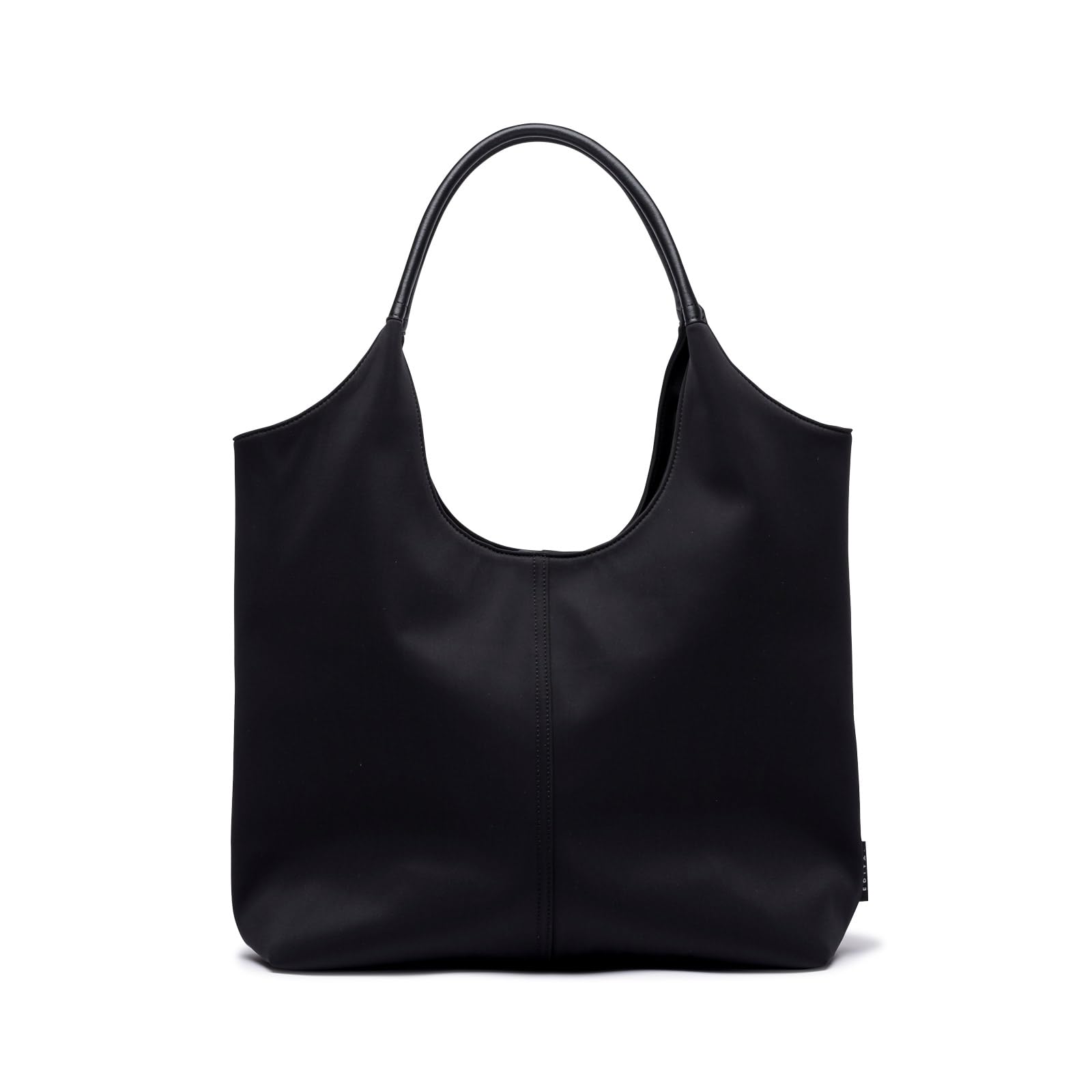 

EDITA Women s Lightweight Commuter Tote Bag, Large Capacity, A4 Size, EDT-165, Waterproof, Stands Upright, Shoulder Strap, Black