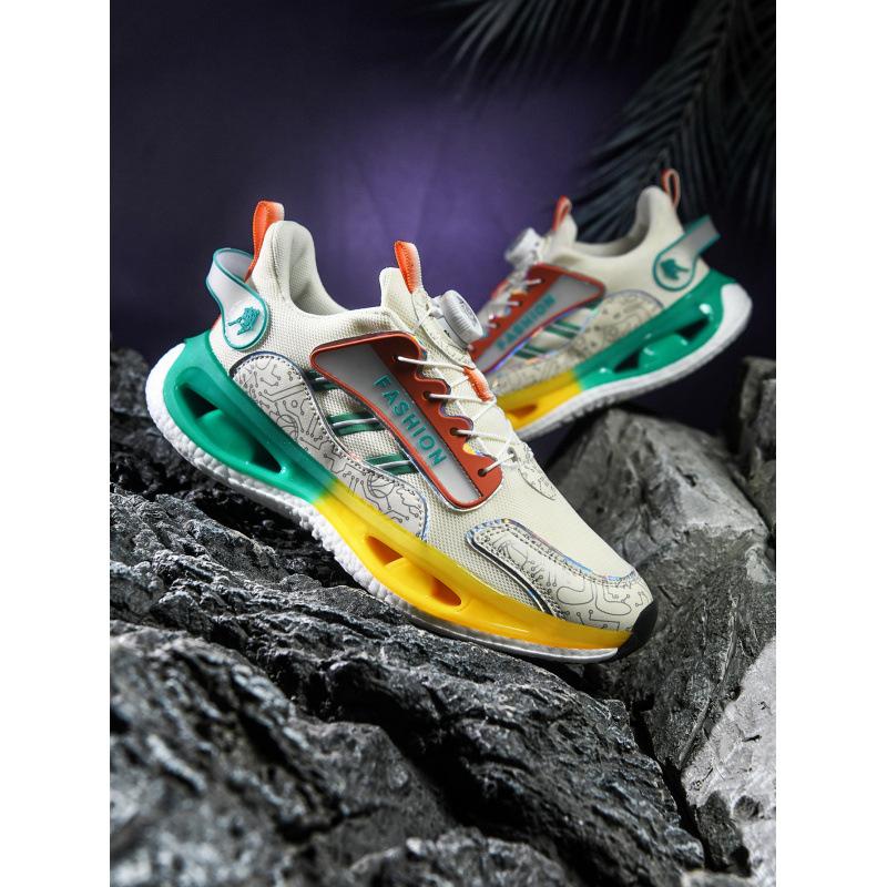 

2025 весна и лето ультралегкие дышащие амортизирующие кроссовки для бега спортивные повседневные модные мягкие подошвы сетчатые пары мужская и женская обувь 39