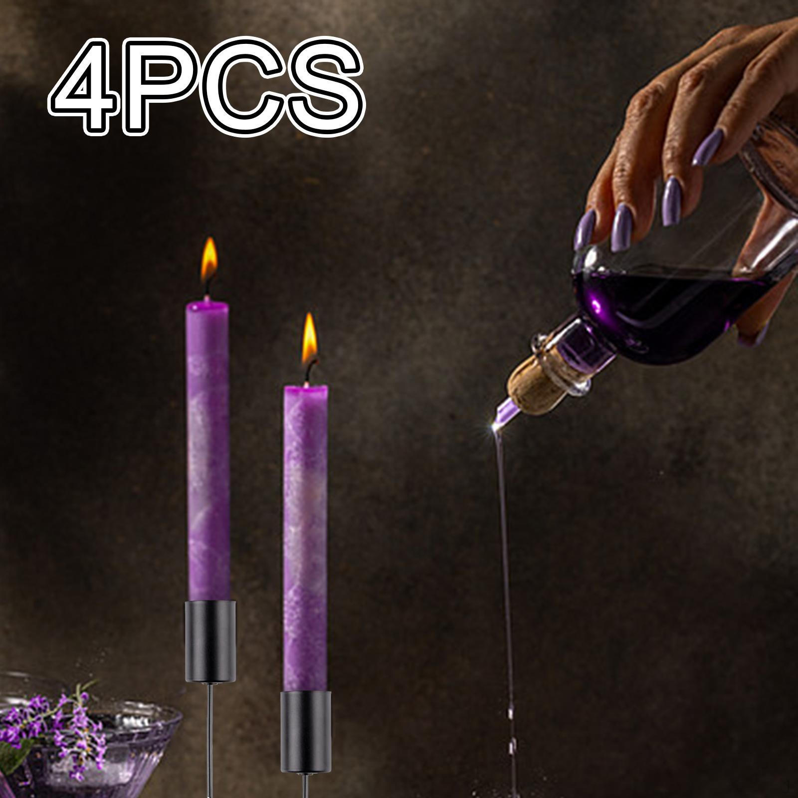 

Подсвечник для 4 свечей с заостренным концом, центральный элемент для свадебного стола на годовщину чёрный