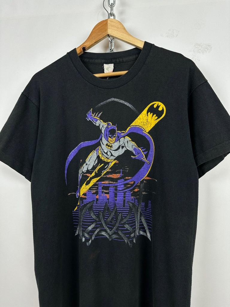 1989 Vintage Batman DC Comics Graphic Single Stitch Size L Unisex T-Shirt