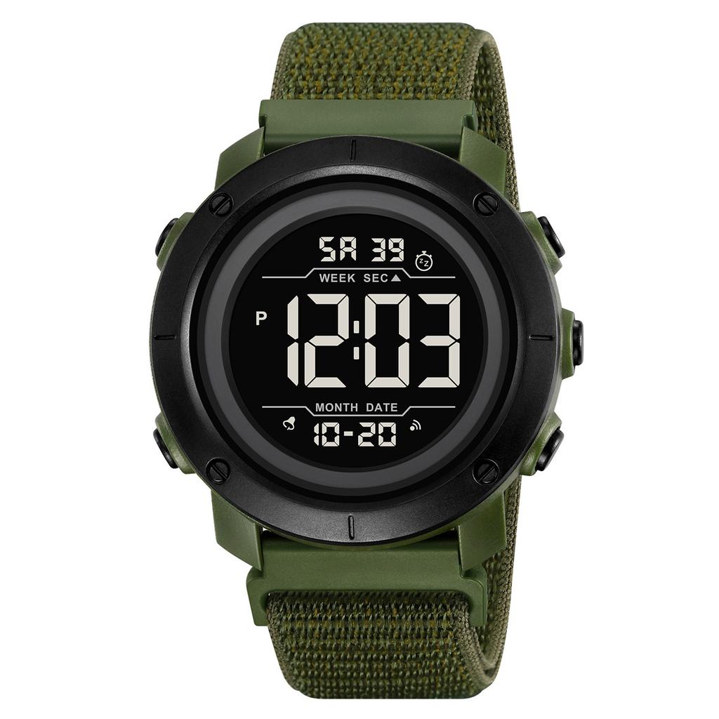 Sports waterproof electronic watch Student party electronic watch Couple multi-function dual-time watch