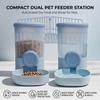 Automatic Pet Water Feeder and Food Dispenser for Cat Dog Cage Use Quiet Splash-proof Universal Cat Dog Feeder