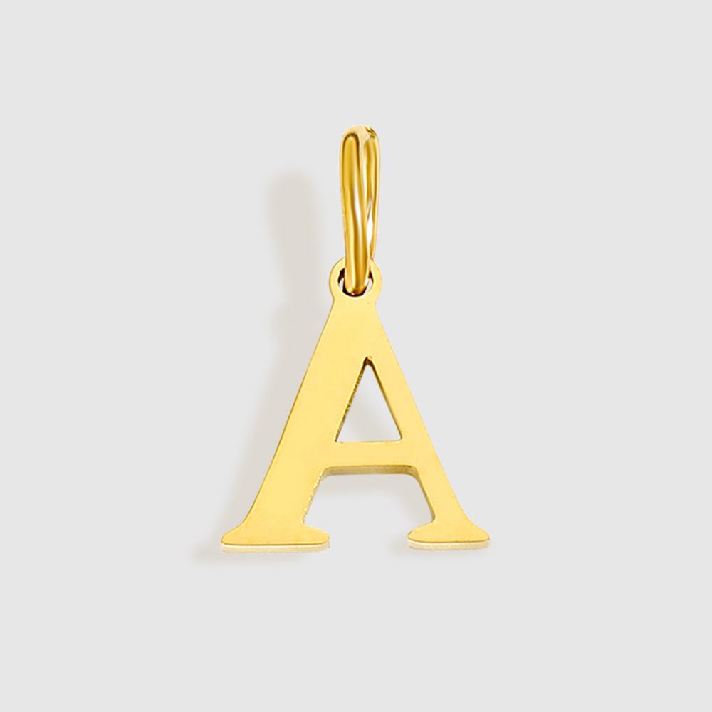 EMANCO Initial Alphabet Pendant Stainless Steel Charms for Making Necklace Minimalism Accessories Women's Jewelry Wholesale