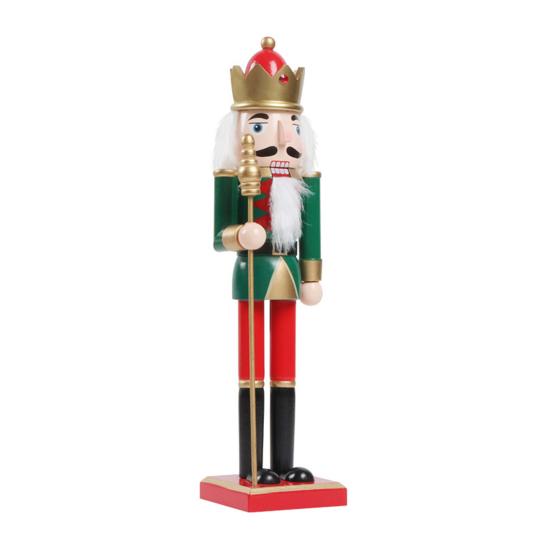 Yousheng Weihnachts-Nussknacker-Ornament Großer Holzsoldaten-Nussknacker Figur für Weihnachtsbaum Haustür Hoteldekoration