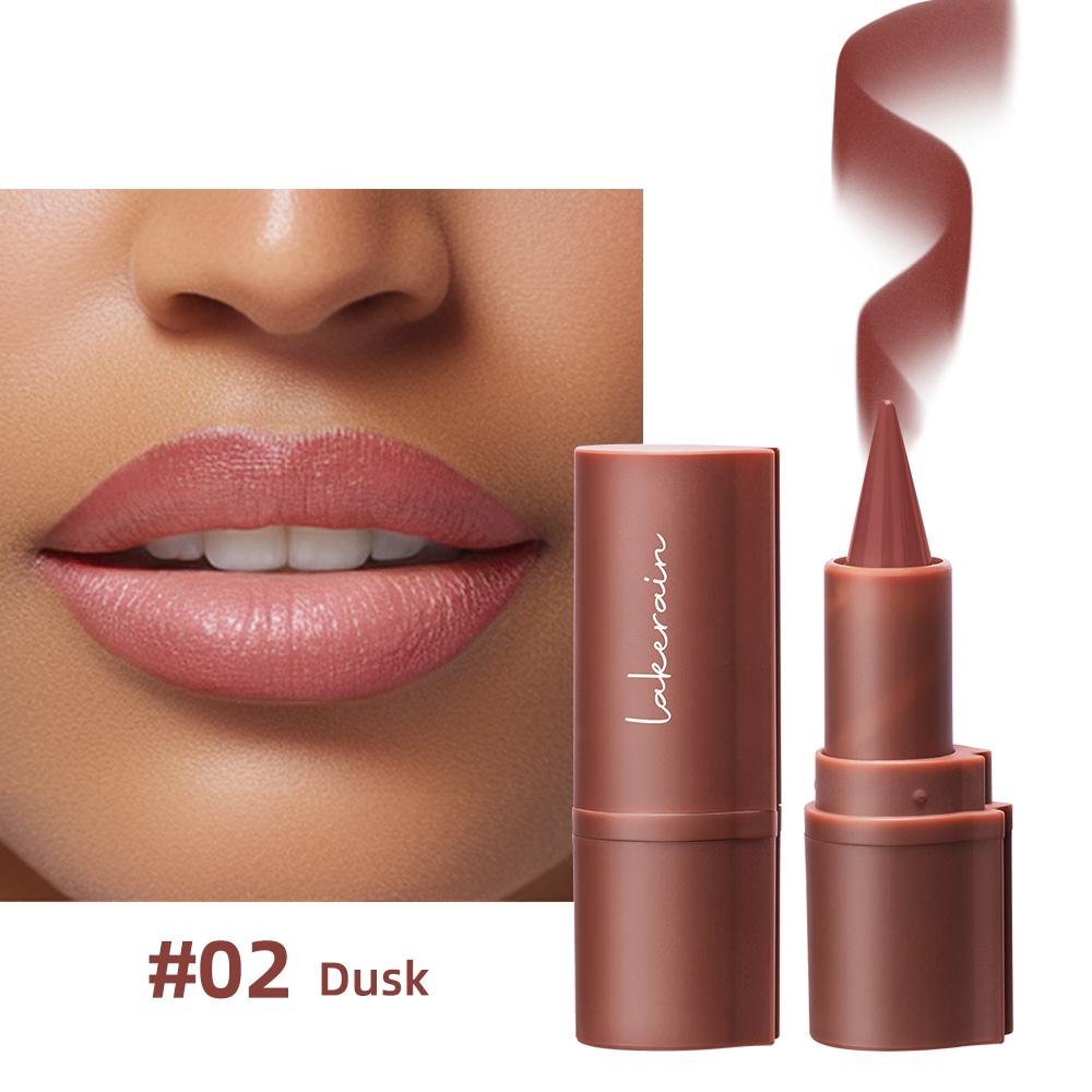 5 Shades Gradient Lip Crayon Matte Velvet Lip Liner Waterproof Non Transfer Smooth Contour Tint Black Brown Long Lasting Daily Lip Makeup Cosmetic
