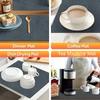 Floral Pattern Anti-Slip Mat for Dish Drying and Table Decoration with Heat Insulation