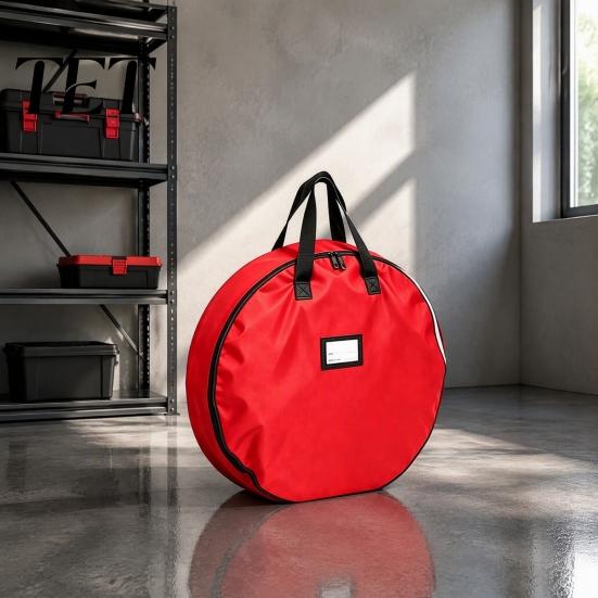 Durable Garland Protection Case Large Round Storage Bag, Waterproof Oxford Container with Reinforced Carrying Handles Handles, Tear-Resistant Tote for