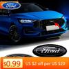 Autocolant Auto Ford Nou 2025 Fierbinte 1 buc 14,5 cm Autocolant Emblema Portbagaj Spate Mașină Emblema Capotă Față Pentru Ford Mondeo Focus Fusio