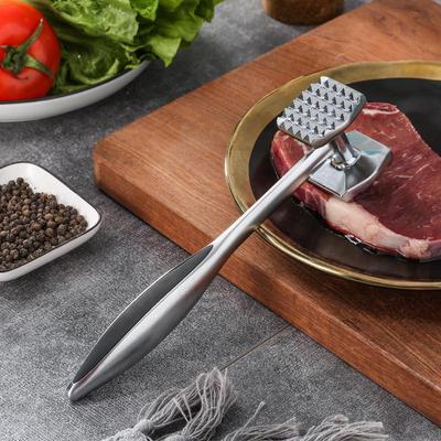 Household Zinc Alloy Loose Meat Hammer Knock Loose Beef Hammer Steak Tender Meat Hammer Hammer Kitchen Meat Hammer Tender Meat