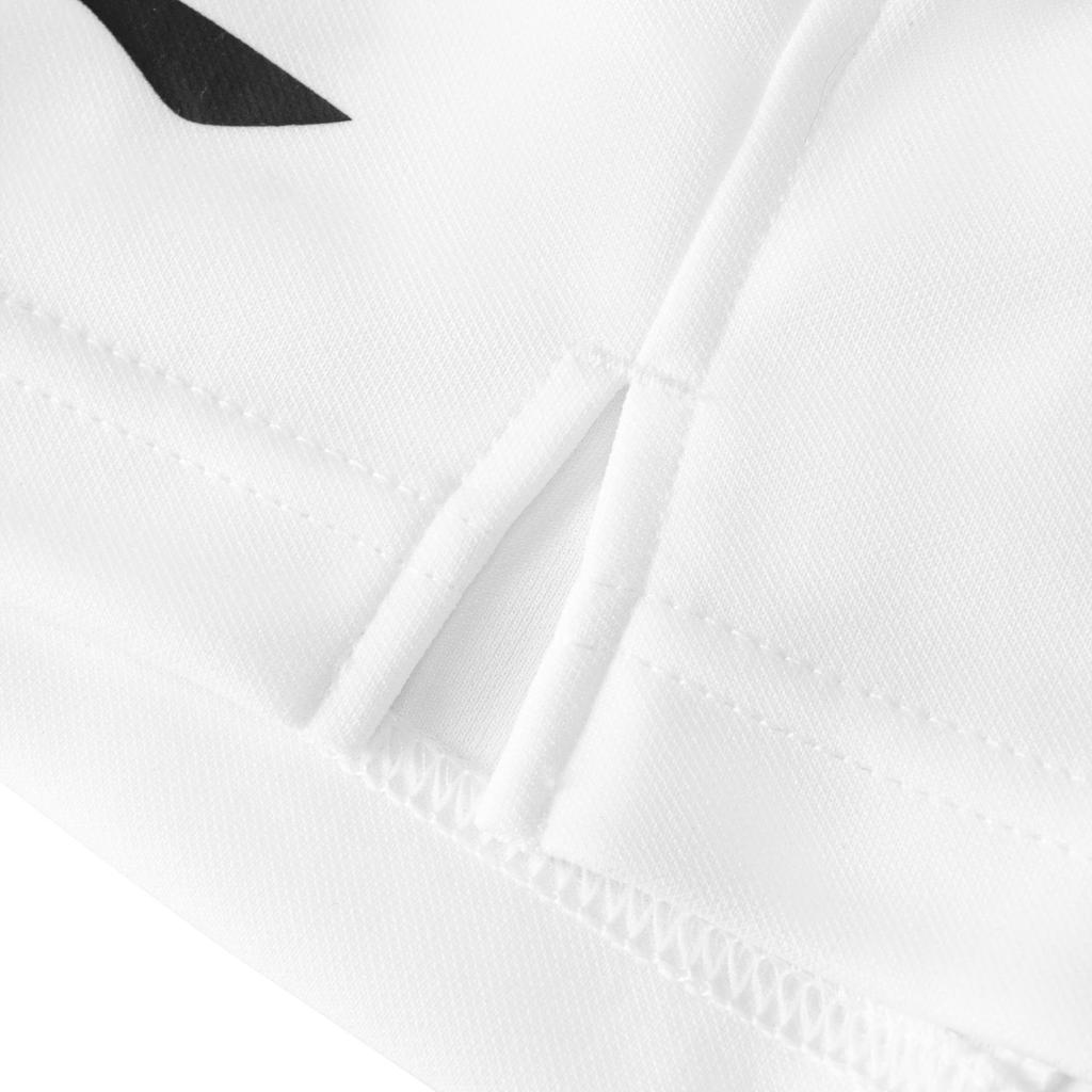 Li Ning Badminton Series Solid Color Mid Waist Straight Leg Competition Sports Shorts Men Shorts White AAPR379-7