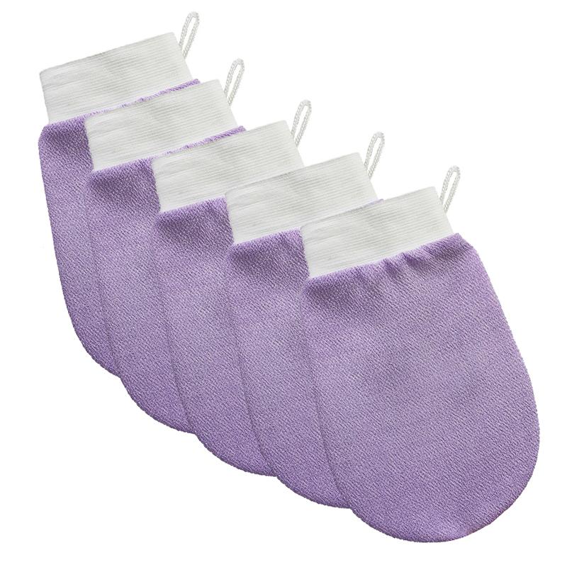 5 X Silkify Exfoliating Glove Silk Exfoliating Gloves, Body Exfoliator Tool Shower Mitt Dead Skin Exfoliating Mitt