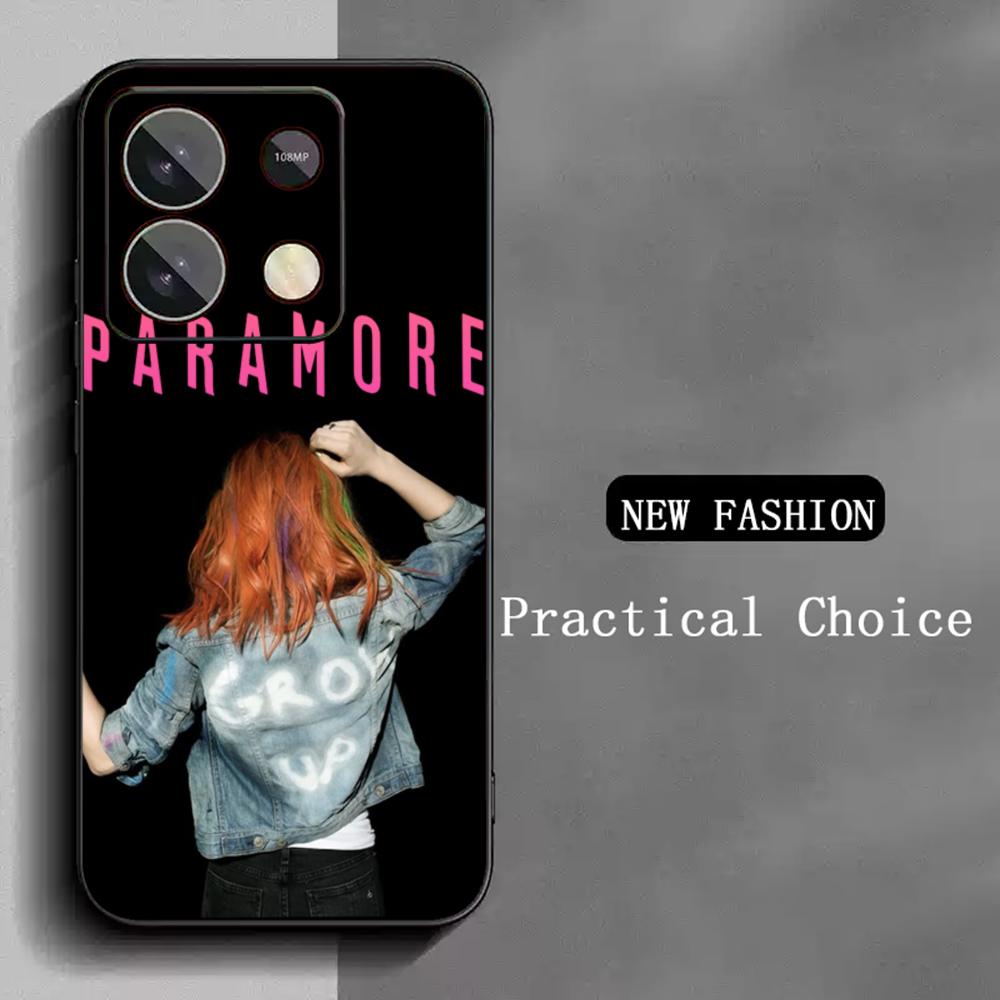

Paramore cool singer pattern design Phone Case For Xiaomi Redmi Note 14 13 12 11 Pro Plus S 5G 14C A3 Soft Black Phone Cover Redmi Note11ProPlus