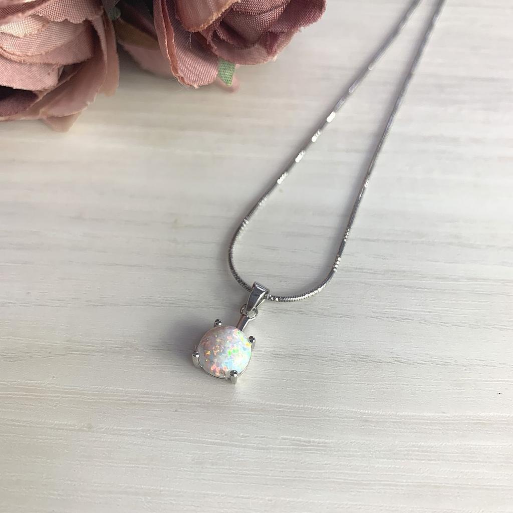 Silver Pendant with Opal 1.375ct (2020127)