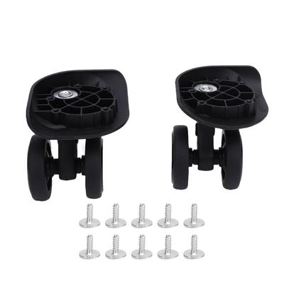 2 τεμ Τροχοί Αποσκευών Βαλίτσας Μαύροι Αθόρυβοι Παγκόσμιας Περιστροφής Ανταλλακτικοί Καστερίδες Ταξιδιωτικής Βαλίτσας