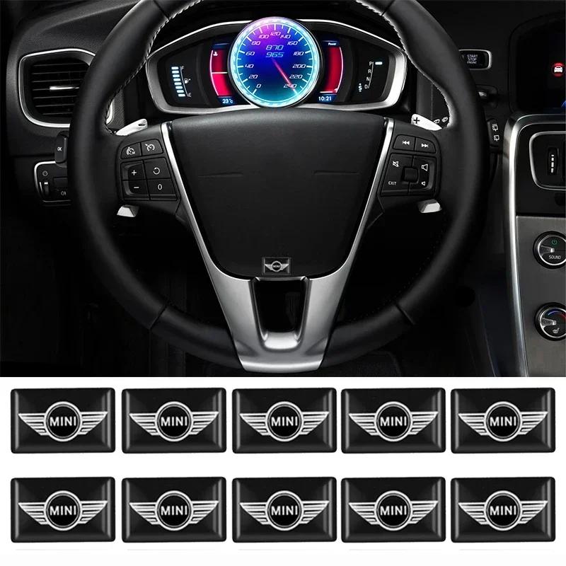 Car Steering Wheel Center Console Window Button Decals for BMW Mini COOPER WORKS JCW F56 F55 F60 R50 R52 R56 R55 R61 Decoration
