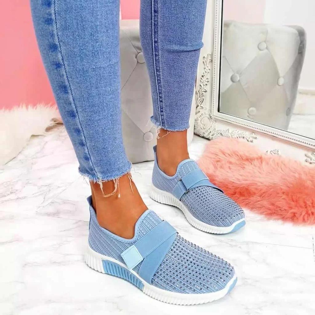 Women's Spring, Summer and Autumn Solid Color Mesh Sports Shoes, Breathable and Comfortable Single Shoes