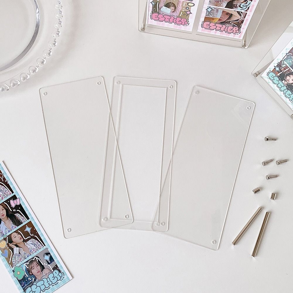 Acrylic Photocard Stand Clear Photo Protector Holder High Quality Picture Frame  Life Four Cut