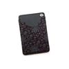 Indenya Pass Case Card Holder Deer Leather Made In Japan Traditional Craftsmanship No.2525 (Purple Base - Black Lacquer Clematis) 10.6x7.1cm Outer