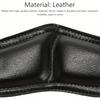 Saxophone PU Leather Neck Strap with Thick Soft Padded Adjustable Buckle Black Hook for Baritone Alto Tenor Soprano Sax