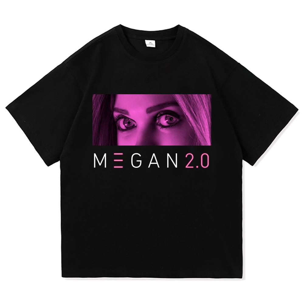 Horrorfilm M3GAN 2.0 T-Shirt 2025 Mode Halloween Retro Herren-/Damenbekleidung Vintage Harajuku Hochwertige Oberteile Baumwoll-T-Shirts