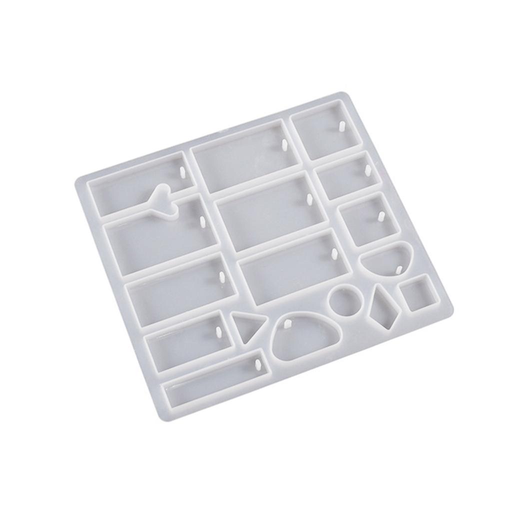 DIY Earring Silicone Mold 3D Geometric Dangle Making Tool Handmade Necklace Jewelry Pendant Mold DIY Resin Casting Mold