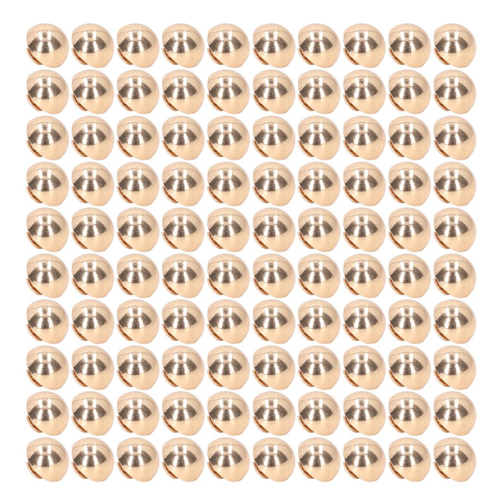 100 Set Round Head Stud 15mm Plated Alloy High Hardness Gold Silver Color Leather Rivets for Leather Clothes Bag