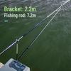 Ultra-Light Carbon Fiber Rod Holder with Ground Stake for Fishing Box