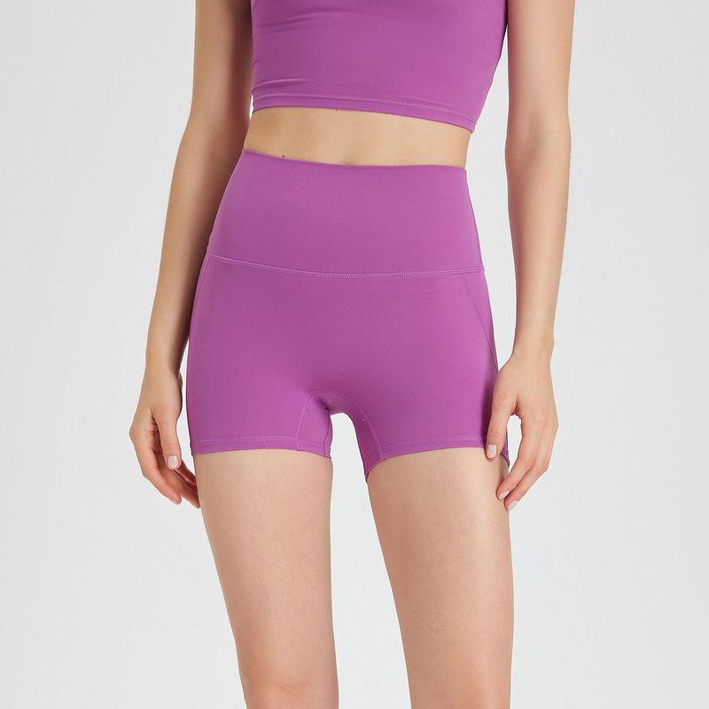 Hip Lifting Zero Sense No Embarrassment Line Shorts Fitness Women Peach